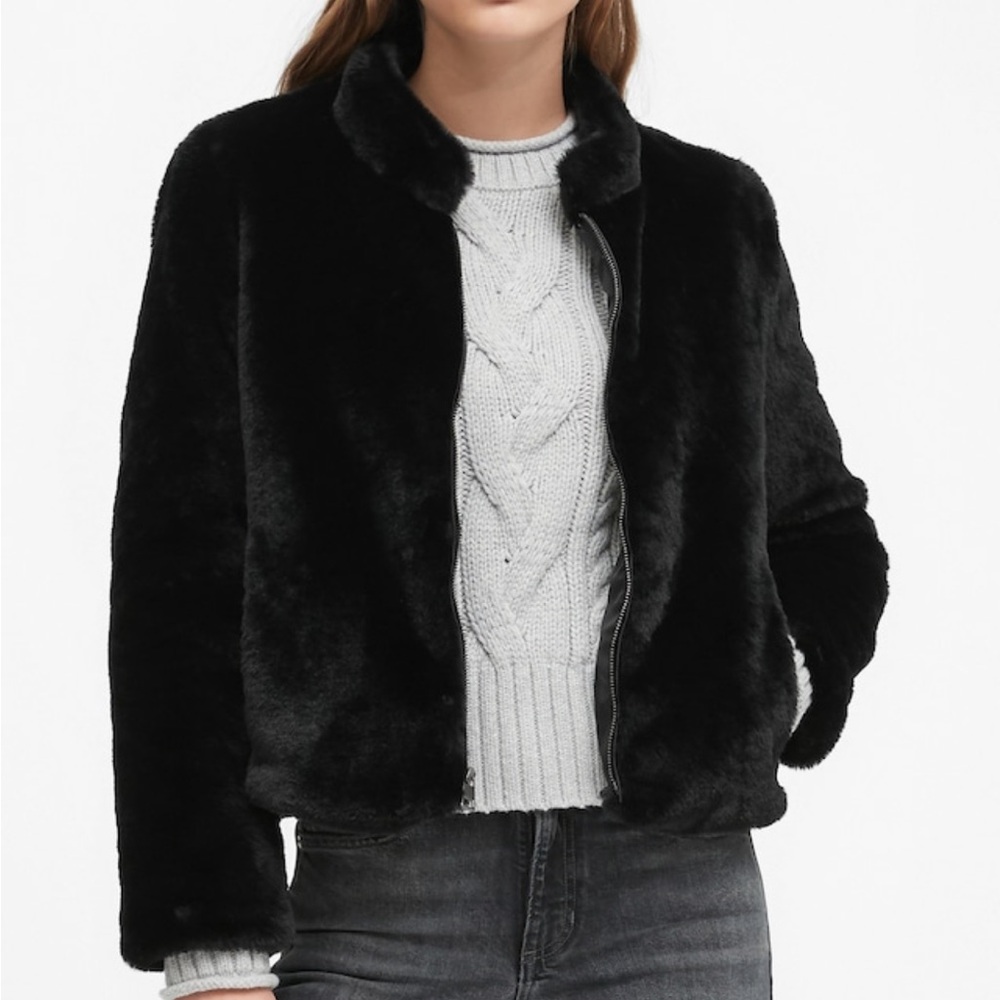 Banana Republic Black Teddy Jacket